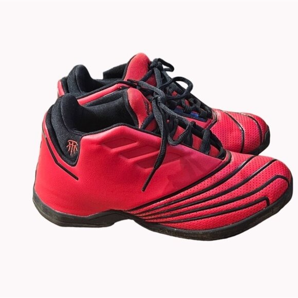 Adidas T-mac 2 Restomod Rockets Basketball Shoes GY2135 Red Black Men's Size 8.5 - Picture 1 of 13
